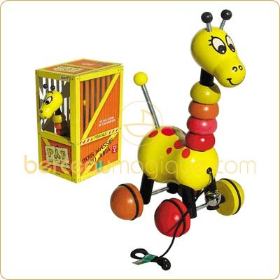 Jouet Paf la girafe � tirer par Vilac