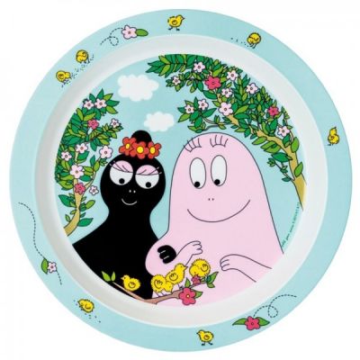 Assiette plate barbapapa