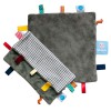 Doudou Sweet Dreaming Hippo grey en coton bio