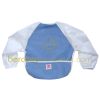 Bavoir polaire � manches bleu provence (18-36 mois)
