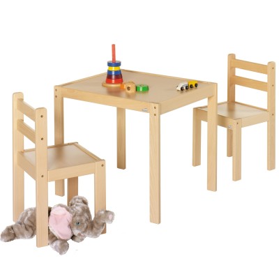 Ensemble table et chaises kalle naturel (3 pièces)