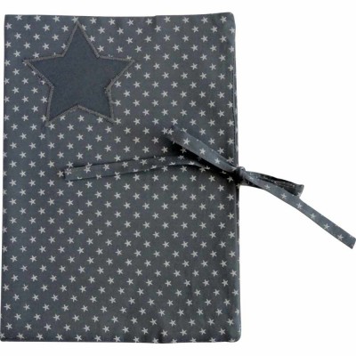 Prot�ge carnet de sant� Etoiles ardoise par Le petit rien