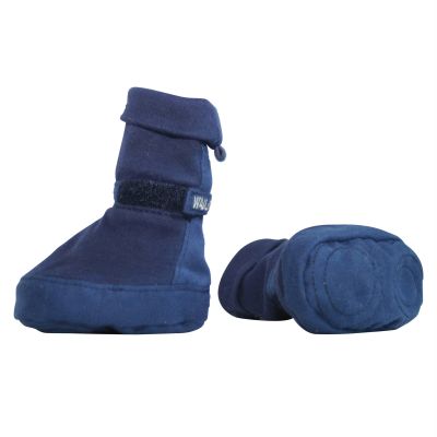 Bottes � velcro bleues par WALLABOO