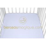 Drap housse en jersey parme (70cm x 140cm) - Doux Nid
