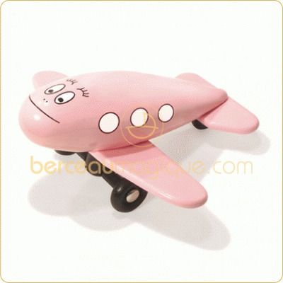 Avion Barbapapa rose (Grand mod�le)   par  Vilac