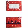 Mini pochette � maquillage rouge personnalisable