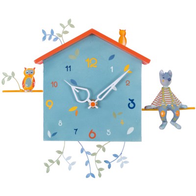 Horloge alabonneheure le loup