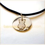 Pendentif ''Future Maman'' nounours (argent massif) - Loupidou