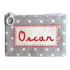 Porte-monnaie gris personnalisable