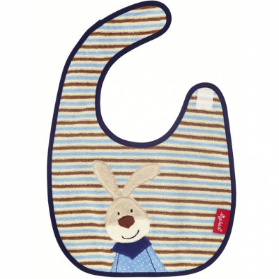 Bavoir semmel bunny lapin rayé