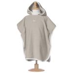 Poncho �ponge taupe et blanc (9-36 mois) - Red Castle