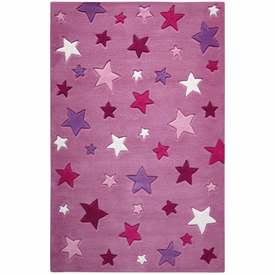 Tapis simple stars violet (110 x 170 cm)
