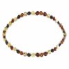 Collier enfant ambre multicolore olivettes (32 cm)