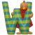 Lettre en r�sine W - Moulin Roty - 3.90&euro;