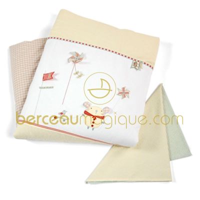 Couverture molletonn�e et taie d'oreiller Whirligig (130 x 110 cm) par Mamas and Papas