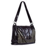 Sac à langer V-Bag simili cuir noir