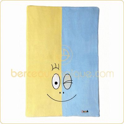 Edredon Barbapapa bleu et jaune (80 x 120 cm) par Babycalin