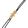 Bracelet cordon plaque petit gar�on (or jaune)