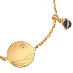 Bracelet simple Petit Prince dans le d�sert (or jaune avec diamant et �mail ) - La Monnaie de Paris