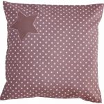 Petit coussin Etoiles figue (23 x 23 cm) - Le petit rien