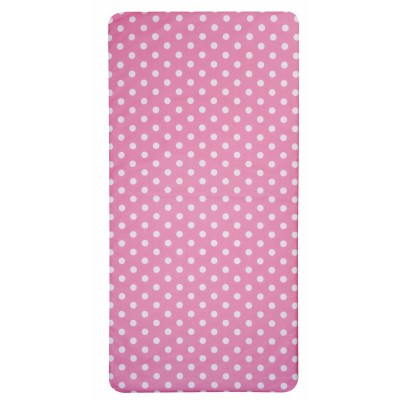 Matelas de voyage pois rose (60 x 120 cm) par Candide