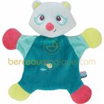 Doudou plat personnalisable Un monde de couleurs - Sucre d'orge