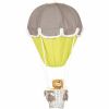 Lampe montgolfi�re gris fonc� / anis