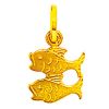 Pendentif breloque poisson (or jaune)