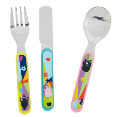 Set de 3 couverts Barbapapa multicolore par Petit Jour Paris