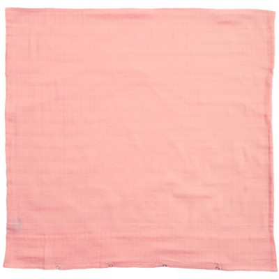 Drap de berceau en coton bio rose (80 x 80 cm)