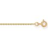 Cha�ne maille for�at diamant� 42 cm (or jaune 750�) 