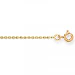 Cha�ne maille for�at diamant� 42 cm (or jaune 750�)  - Berceau magique bijoux