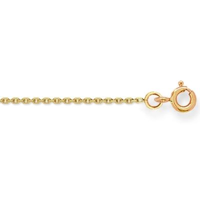 Cha�ne maille for�at diamant� 42 cm (or jaune 750�)  par Berceau magique bijoux