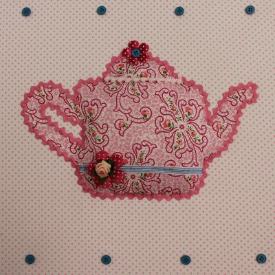 Tableau high tea théière (40 x 40 cm)