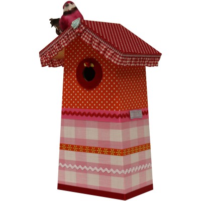 Cabane à oiseaux candy colours girl power (12,5 x 9 x 26 cm)