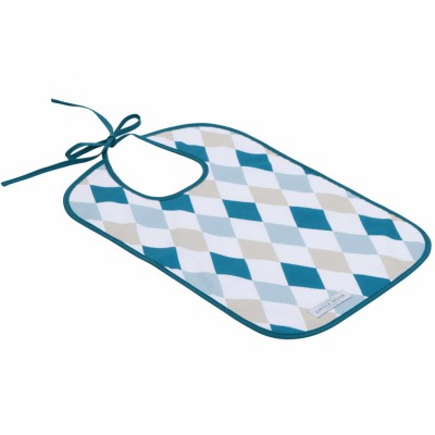Bavoir losanges menthe (43 cm)