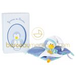 Doudou plat Doux pingouin - Doudou et Compagnie