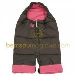 Combizip marron glac� et fuchsia (taille 1) - Red Castle