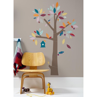 Sticker mural arbre patternology