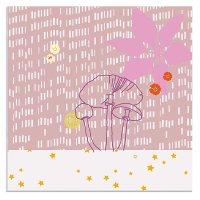 Tableau plexiglas fleurs (30 x 30 cm) par Mimi'lou