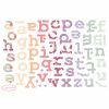 Mini sticker Alphabet fille