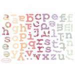 Mini sticker Alphabet fille - Love Ma�