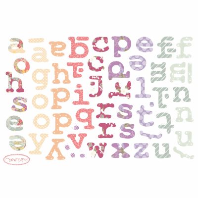 Mini sticker Alphabet fille par Love Ma�