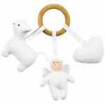 Hochet anneau en bois Anges (3 pi�ces) - Trousselier