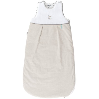 Gigoteuse évolutive chaude mon petit manège beige et blanc (80 à 100 cm)