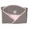 Babynomade polaire taupe et rose (taille 1:  66 x 85 cm)