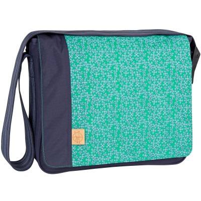 Sac à langer bandoulière à rabat casual navy blossy