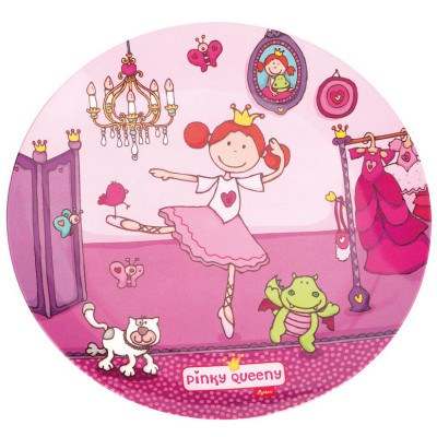 Assiette pinky queeny rose