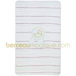 Couvre-lit Aquarelle bleue (pour lit 60 x 120 cm) - Sucre d'orge