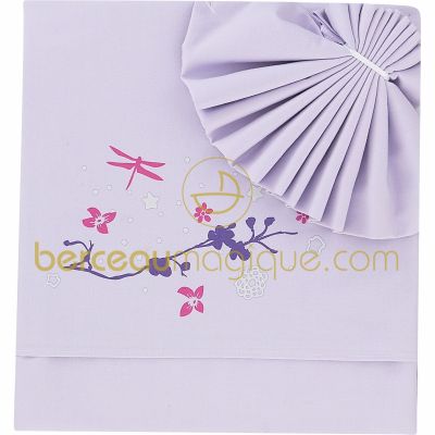 Parure drap + taie pour lit b�b� Bouquet d'�t� par Sucre d'orge